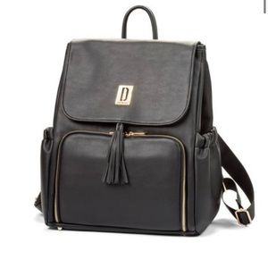 Minkeeblue black diaper bag